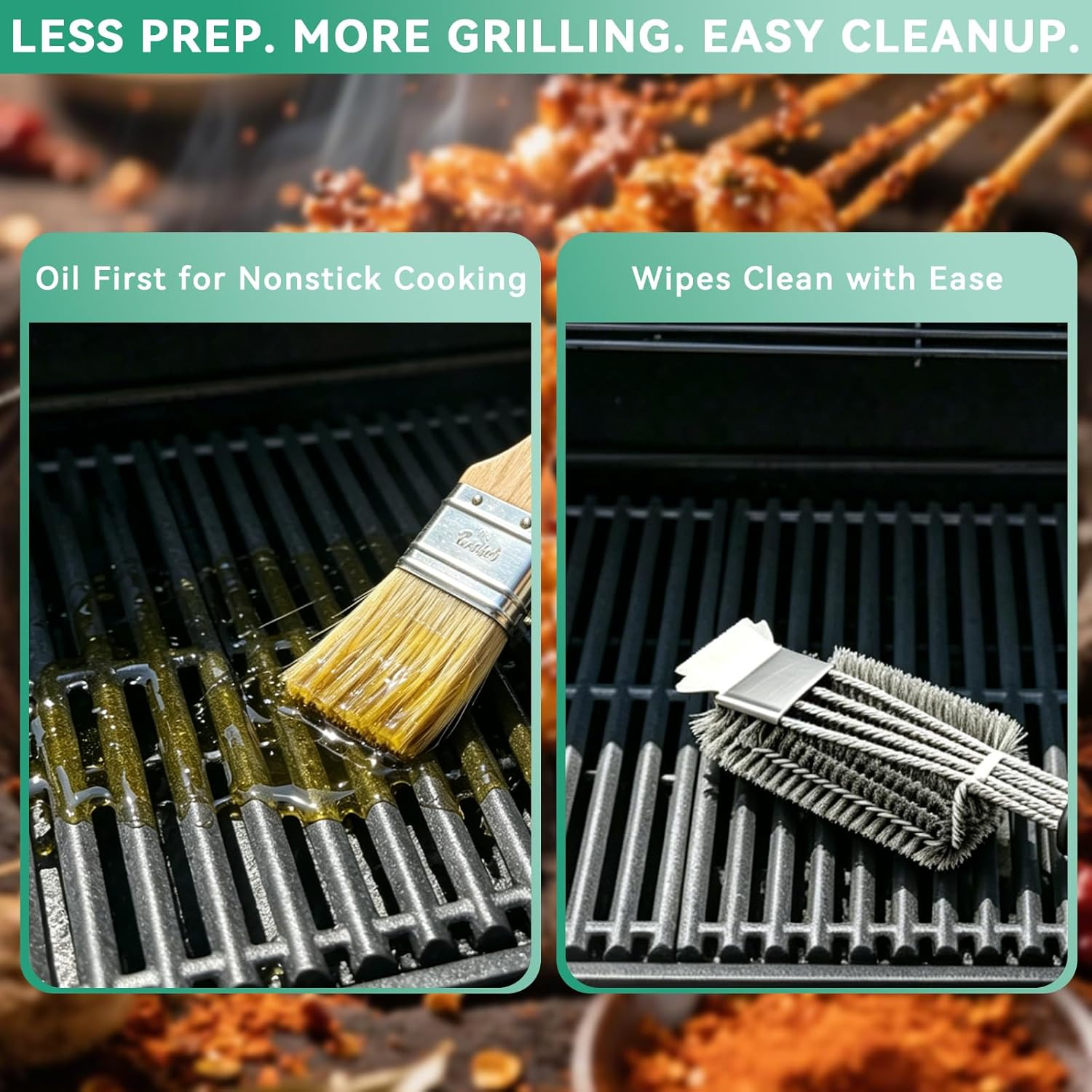 Heavy Duty Cast Iron Grill Grates Replacement Set - Image 6