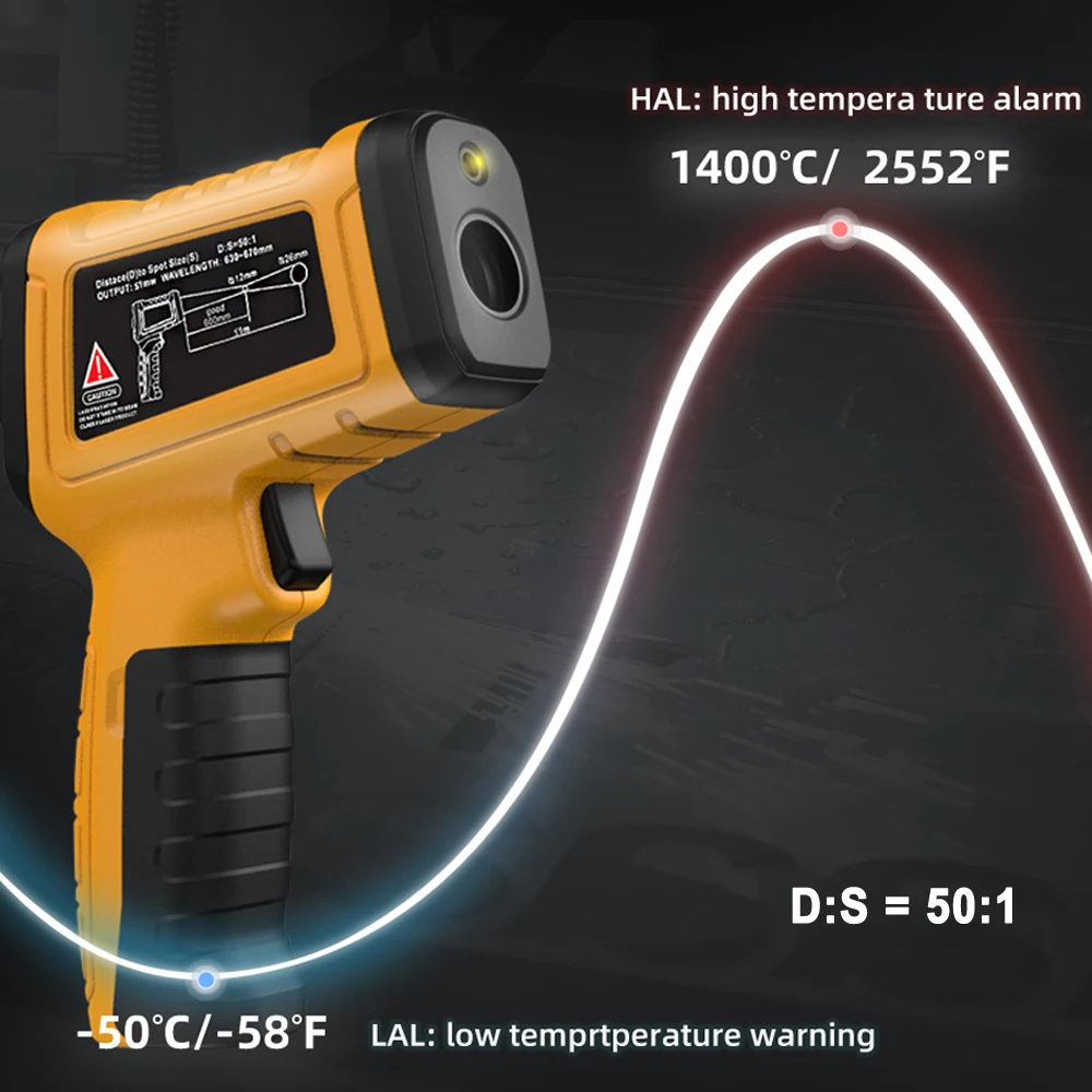 Professional Digital Infrared Laser Thermometer with LCD Display - Image 4
