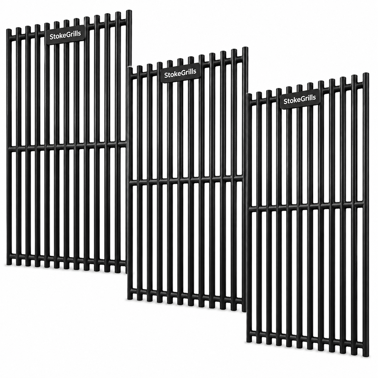 Heavy Duty Cast Iron Grill Grates Replacement Set