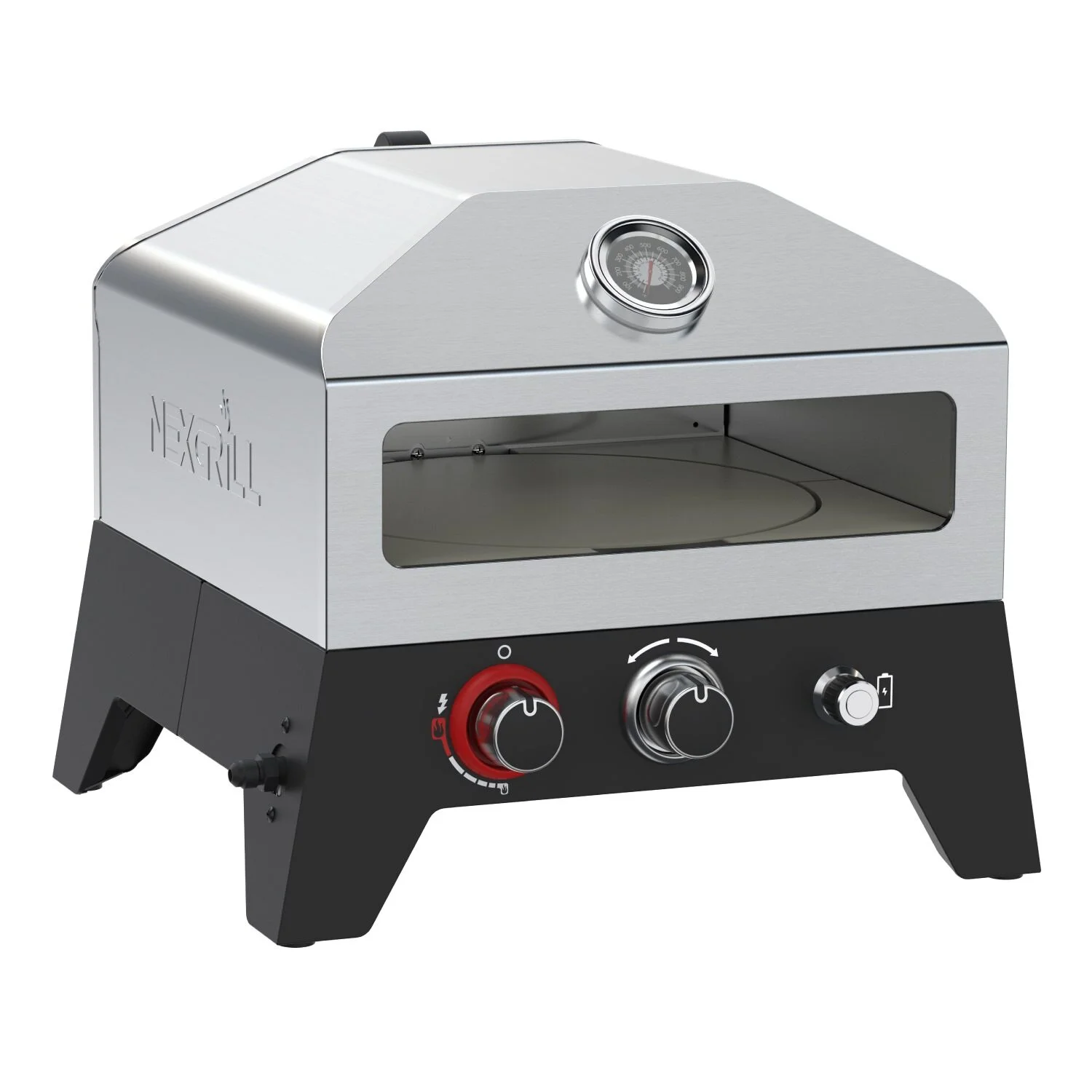 Portable 12-Inch Propane Pizza Oven with Rotating Stone - Image 4