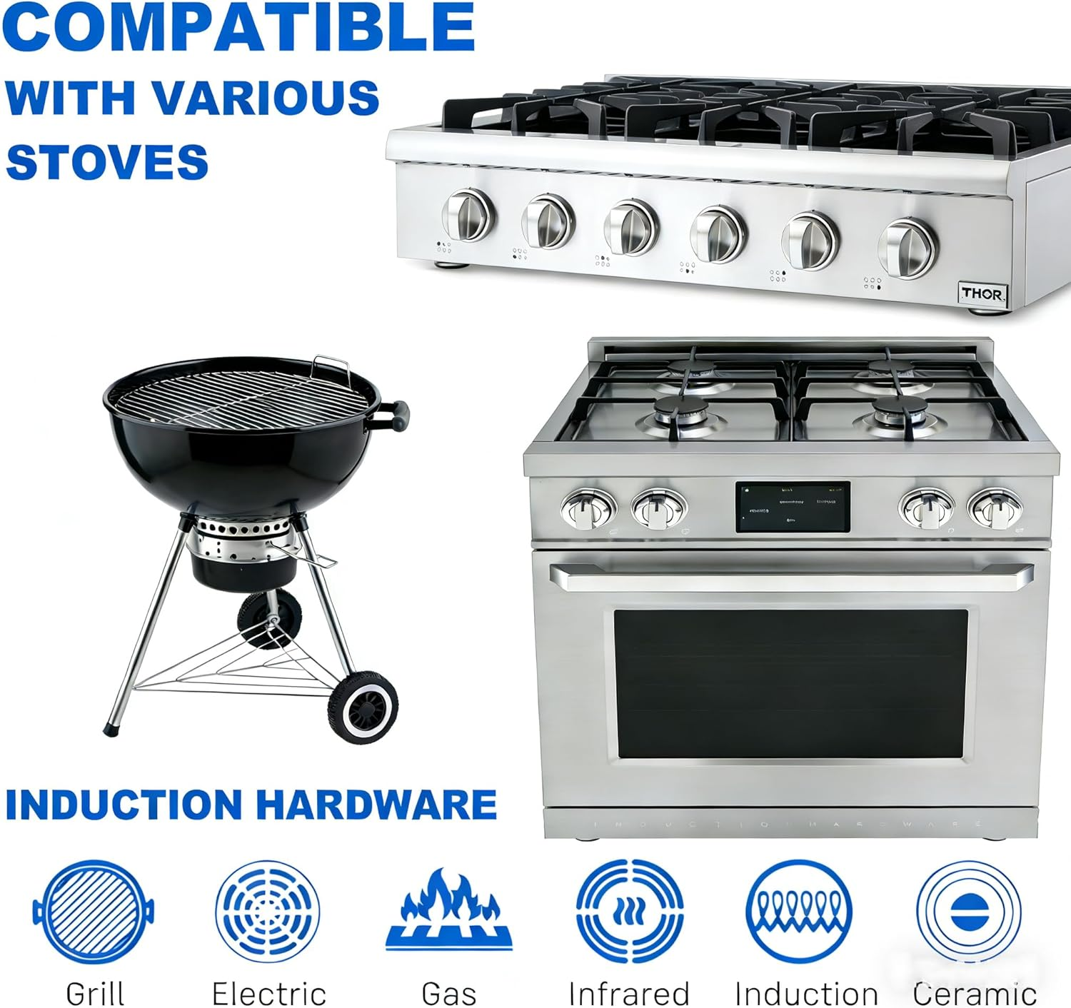 Professional Carbon Steel Flat Top Griddle for Stove - Image 5